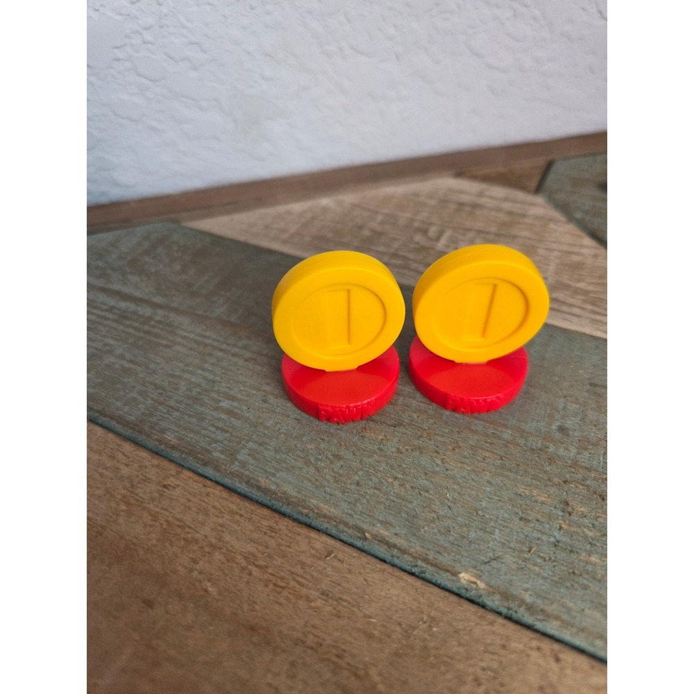 Nintendo Super Mario Chess Collectors Piece Figure Coin‎ Pawn Set of 2